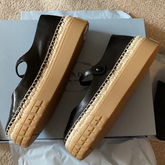 COPY - NEW Prada Black Mary Janes size 7.5 - Picture 2 of 7